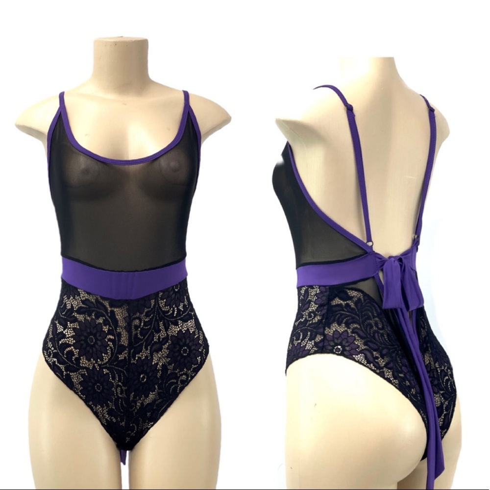 LINGERIE | SHEER-LACE TEDDY